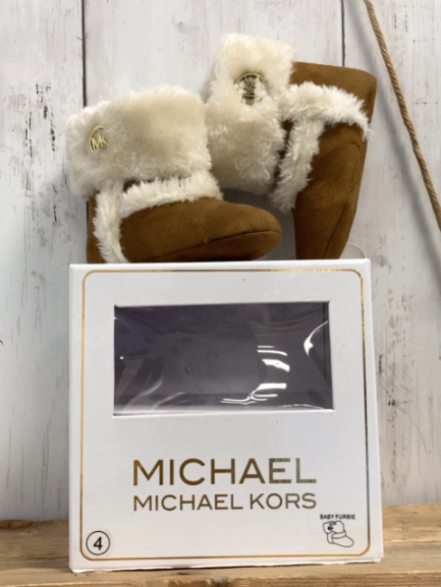 Michael Korrs  Stiefel  Gr. 9/12M  braun + natur Plüsch NP 19,99 $ 