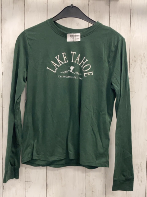 Abercrombie  Langarmshirt  Gr. 158  grün weiße Schrift 