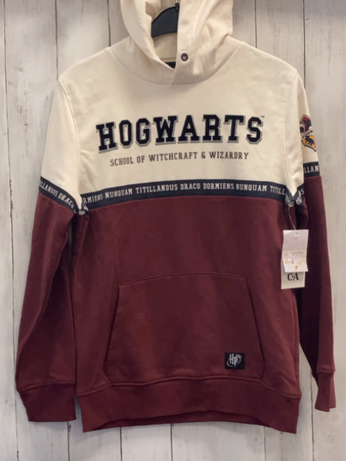 neu  Pullover  Gr. 158/164  weiß weinrot schwarz graue Schrift Harry Potter NP 22,99 € 