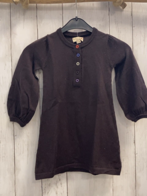Bock Copenhagen  Kleid  Gr. 86  braun Strick 100 % Merinowolle 