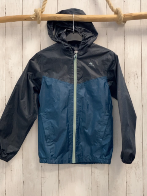Decathlon Regenjacke Gr. 146  blau petrol