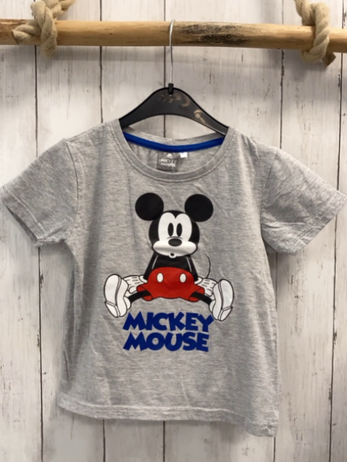   T-Shirt Gr. 110  grau Micky Mouse 