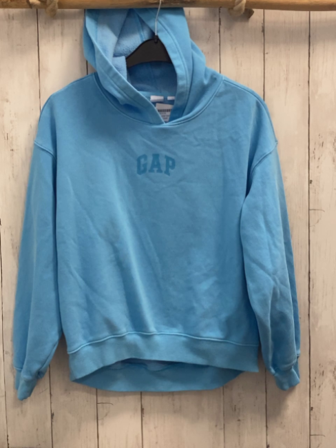 GAP Pullover  Gr. 158/164  hellblau Schrift Kapuze 