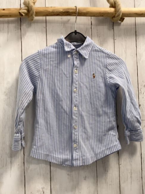 Ralph Lauren Hemd Gr. 104  blau weiße Streifen