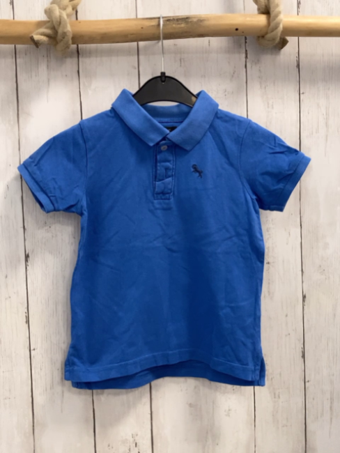 H&M  T-Shirt  Gr. 86  hellblau Polokragen