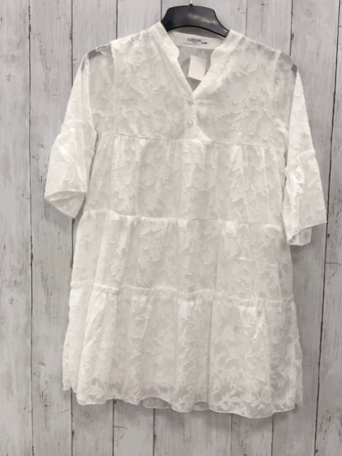 Loevia Paris  Kleid Gr. 140  weiß bestickt 