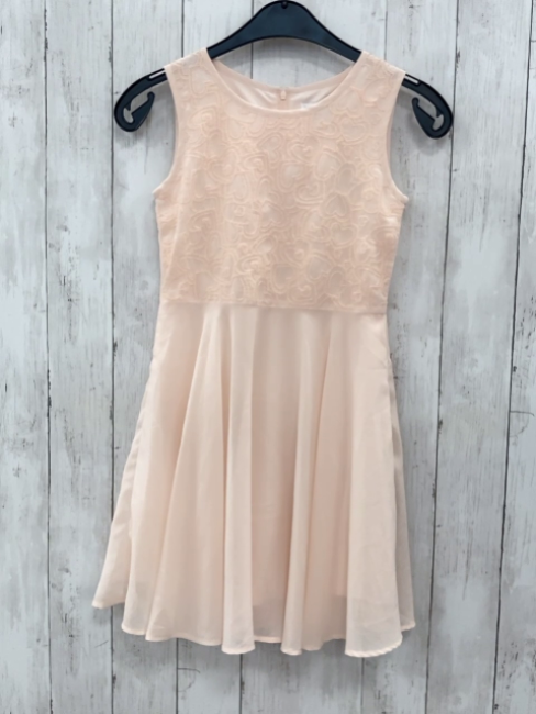 Manguun Kleid Gr. 134/140  rosa besticktes Oberteil 