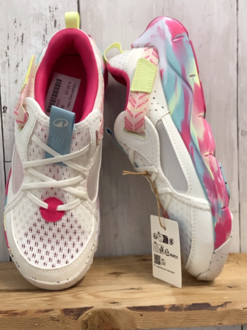 neu Decathlon  Schuhe  Gr. 36  weiß + pink hellblau gelb bunt 