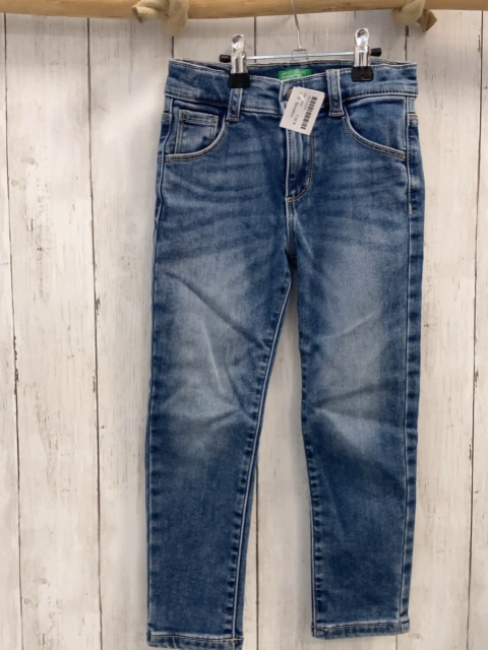 Benetton  Hose  Gr. 110  blau Jeans Bund verstellbar 
