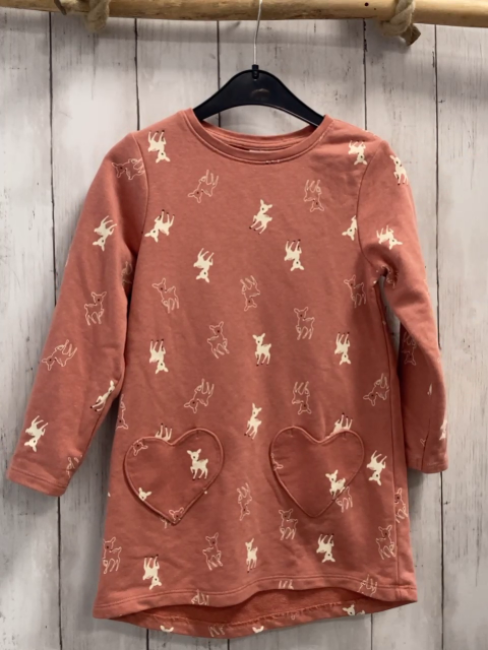   Kleid  Gr. 110  lachs Rehe 