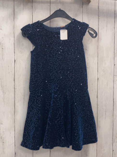   Kleid  Gr. 116  blau Nicky Pailetten 