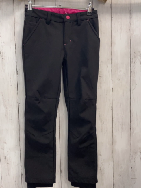   Softshellhose  Gr. 122/128  schwarz pink Fleecefutter 