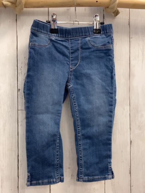 H&M Jeggings  Gr. 110  blau Jeans Caprilänge