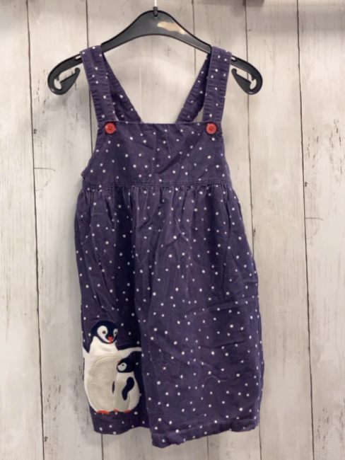 Mini Boden Latzkleid Gr. 98  lila weiße Punkte Kord