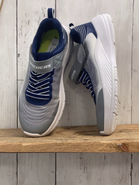 Skechers  Schuhe  Gr. 34  grau weiß blauer Bund 