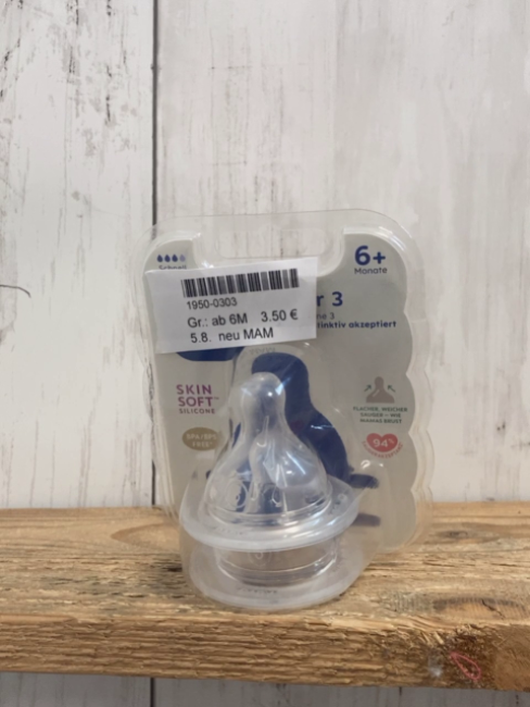 neu MAM Sauger für Babyflasche  Gr. ab 6M   