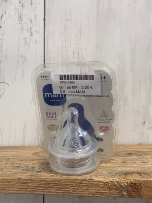 neu MAM Sauger für Babyflasche  Gr. ab 6M   