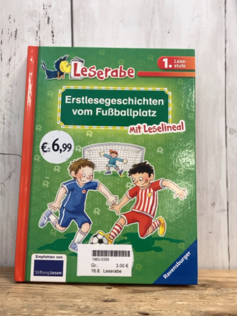 Leserabe  Buch Erstlesesgeschichten vom Fußballplatz 