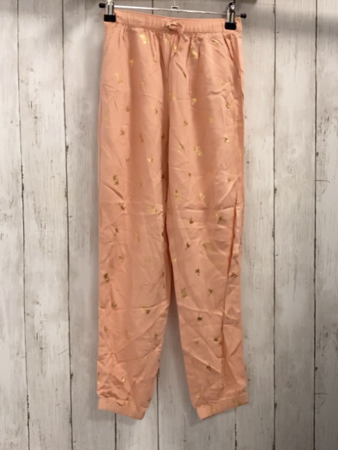 H&M  Hose  Gr. 140  rosa goldene glänzende Palmen 