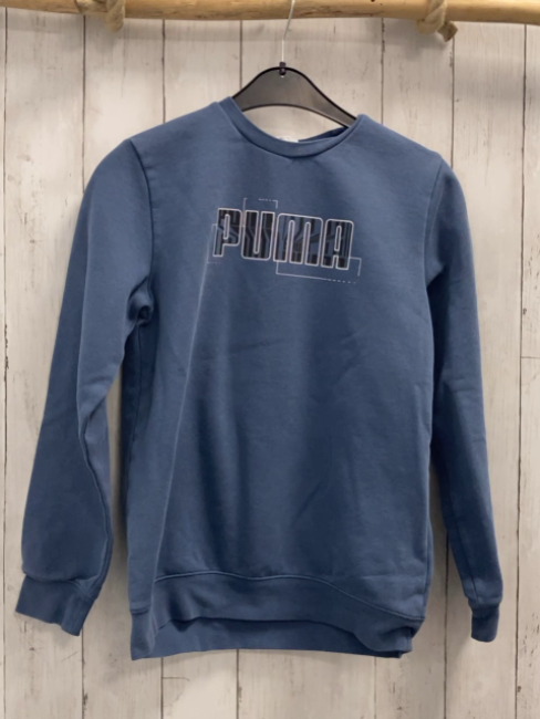 Puma  Pullover  Gr. 158  hellblau Schrift 