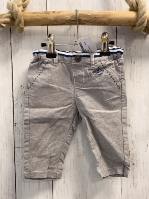 chicco Hose Gr. 56  grau meliert gestreifter Bund Boot