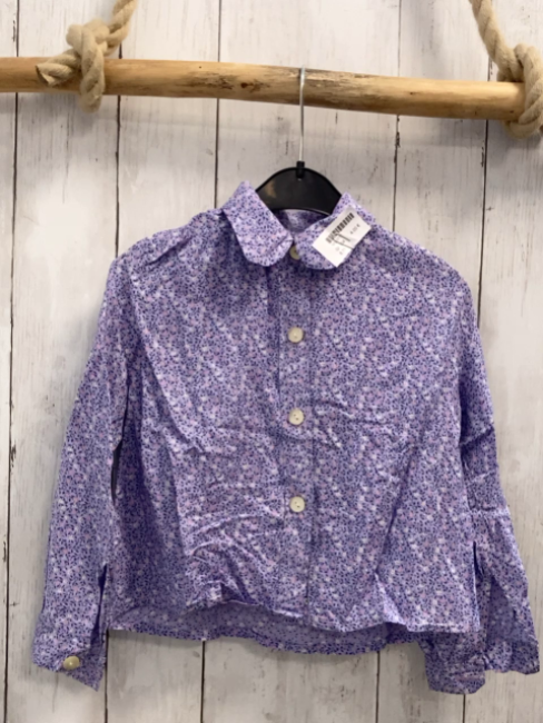   Bluse  Gr. 104  lavendel Blumen 
