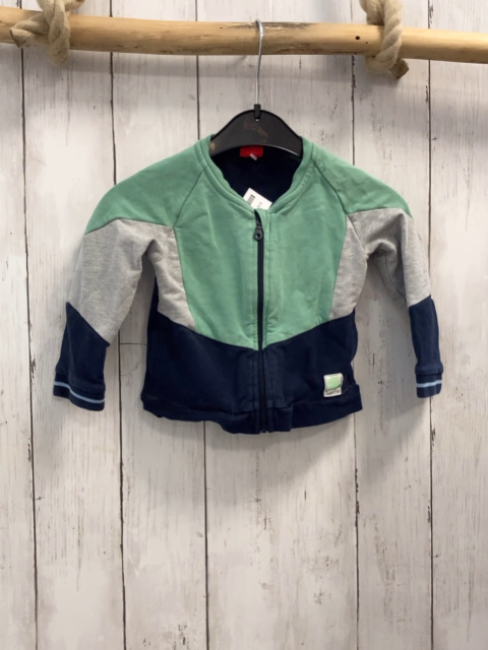 S´Oliver  Sweatjacke  Gr. 74  mint hellgrau blau 