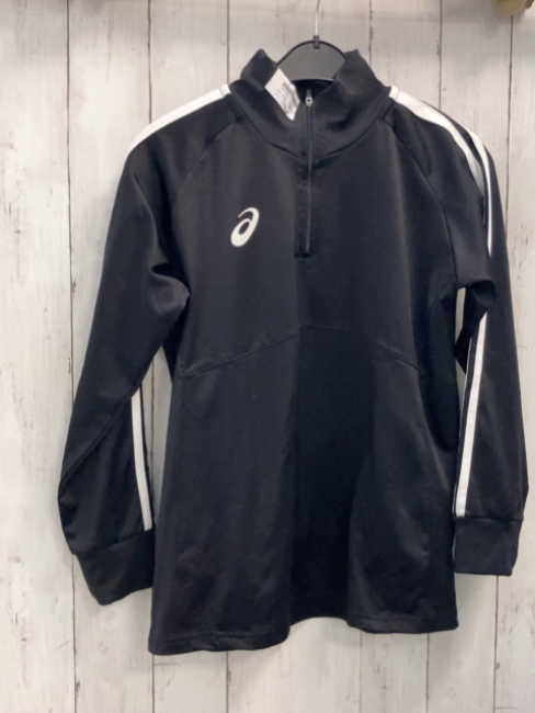Asics Sportpullover Gr. 164  schwarz weiße Streifen