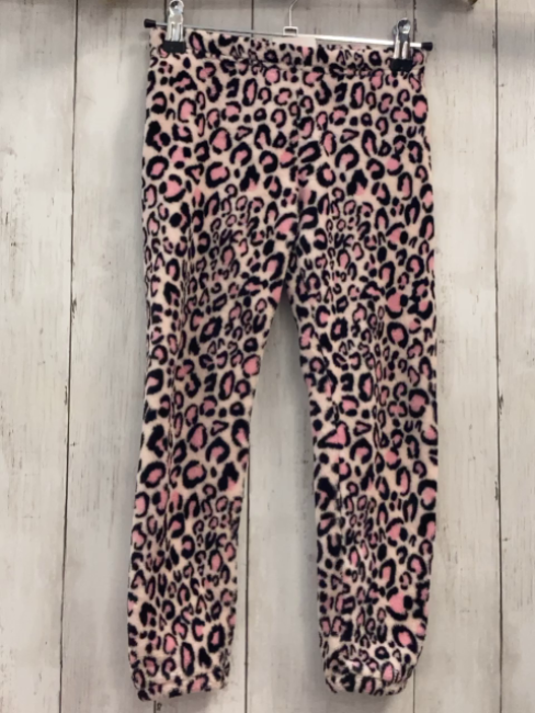 Chicco  Leggings  Gr. 116  rosa + schwarz dunkelrosa leoprint Plüsch