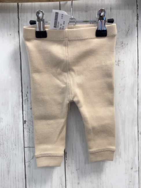zara Leggings Gr. 62  beige gerippt