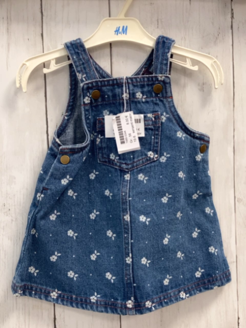 sergent major Kleid Gr. 56  Blau Jeans Blumen