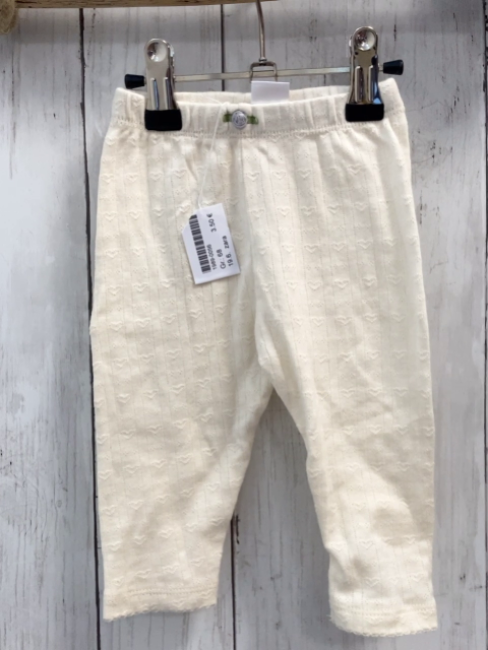 zara Leggings Gr. 68  weiß Lochmuster