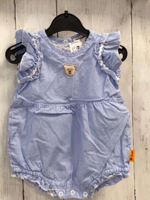 steiff Playsuit Gr. 56  blau weiß gestreift