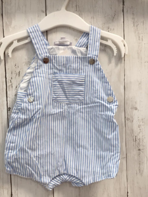 Jacadi Playsuit Gr. 62  blau weiß gestreift