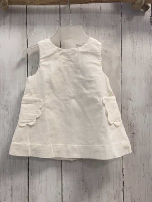 Jacadi  Kleid  Gr. 56  weiß Feinkord 