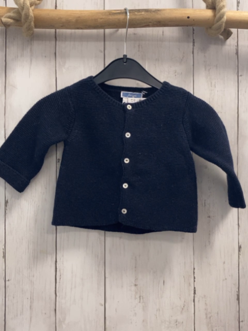 Jacadi  Strickjacke  Gr. 68  blau 