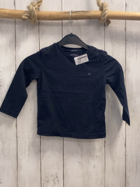 Tommy Hilfiger Langarmshirt Gr. 86  dunkelblau