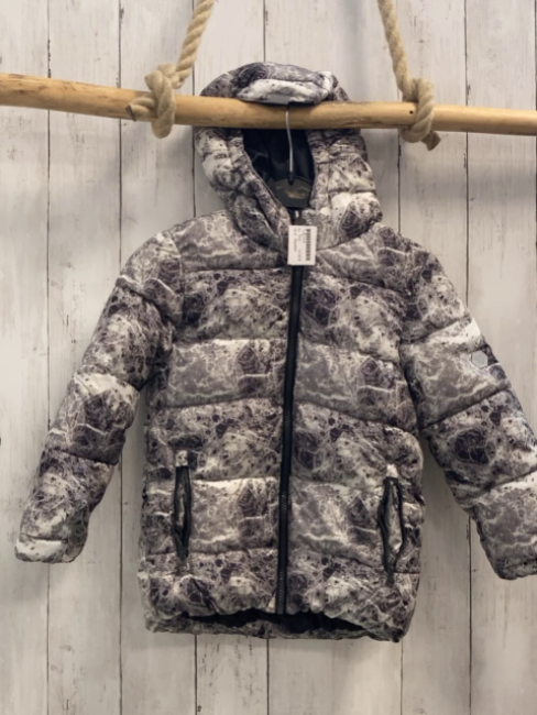 Regatta Winterjacke Gr. 116  grau weiß gemustert