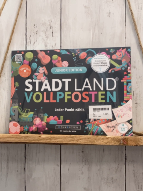 neu Spiel Stadt Land Vollpfosten