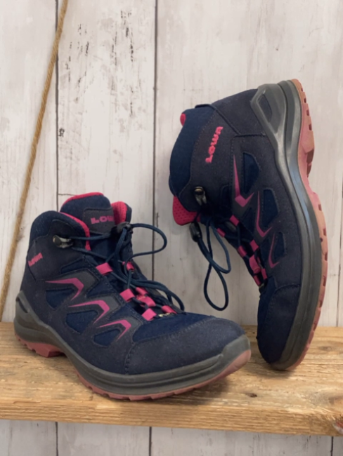 Lowa  Boots  Gr. 34  blau pink 