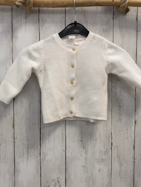 H&M  Strickjacke  Gr. 62  weiß 